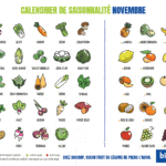 Novembre : Calendrier Fruits Legumes Saison